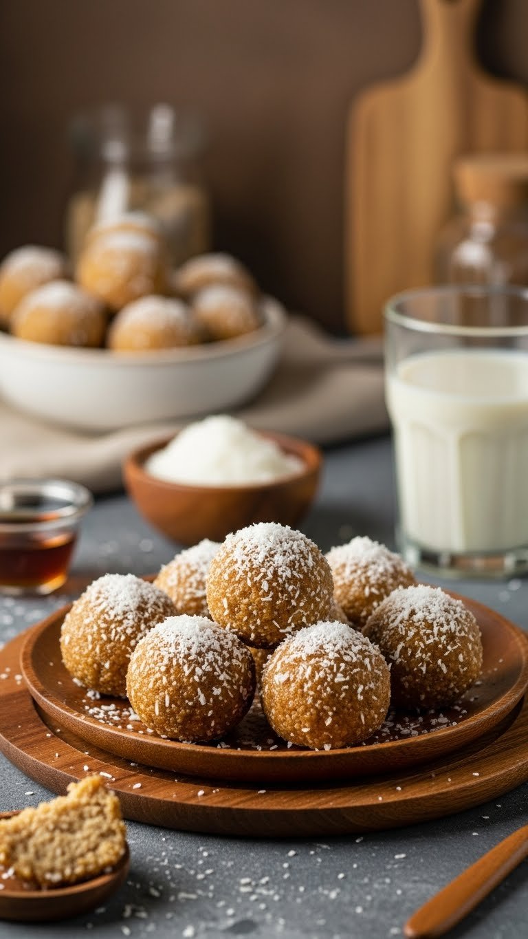 Healthy Vegan Coconut Ladoo Recipe