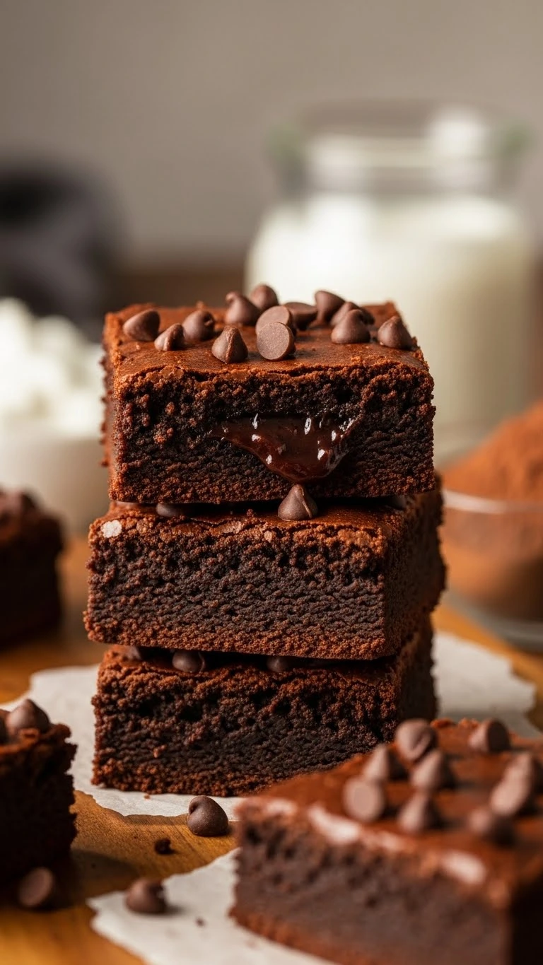 Zero Sugar Brownies with Greek Yogurt