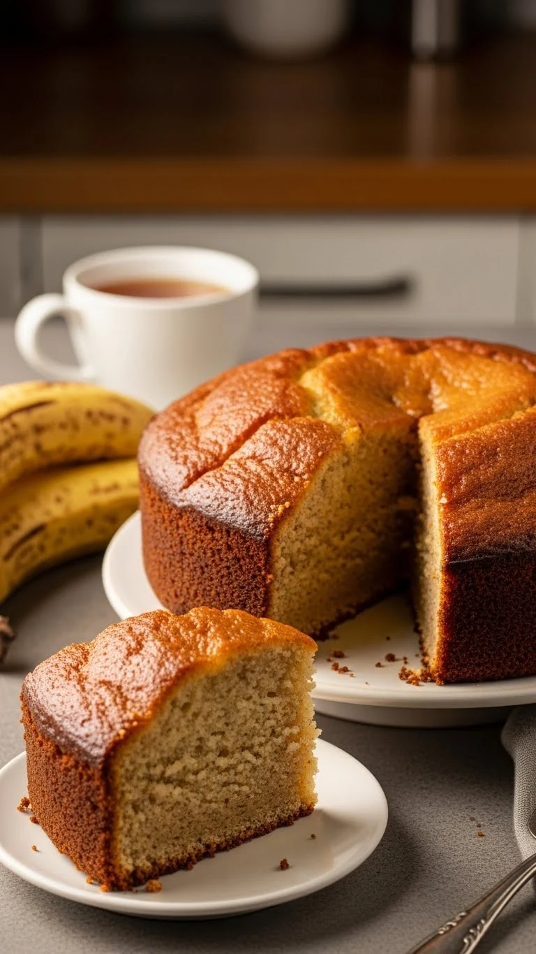 Perfectly Moist Homemade Banana Cake