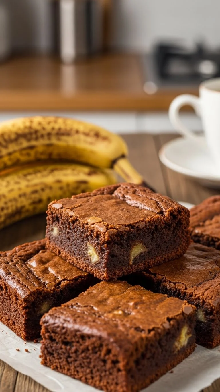 Healthy Banana Brownies Recipe