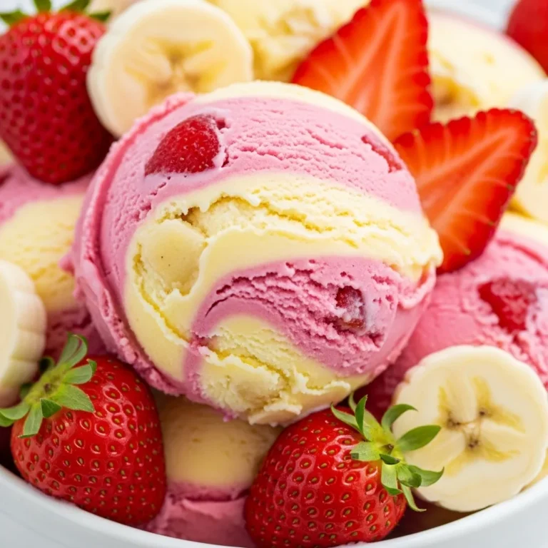 Banana Strawberry Ice Cream