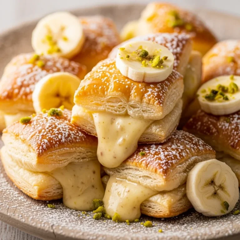 Creamy Banana Puff Pastry Bites