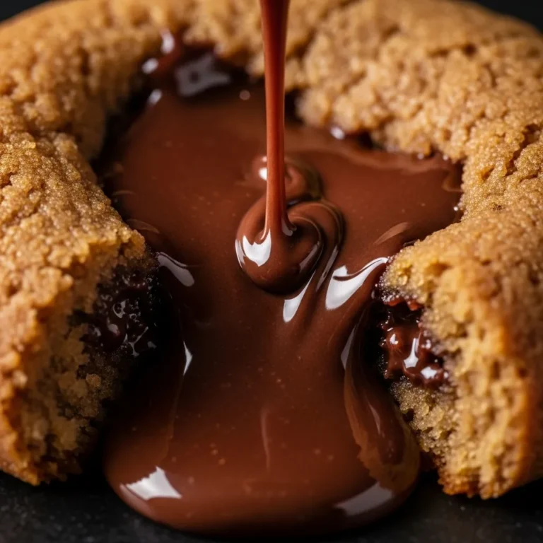 Microwave Molten Cookie with Gooey Chocolate Center