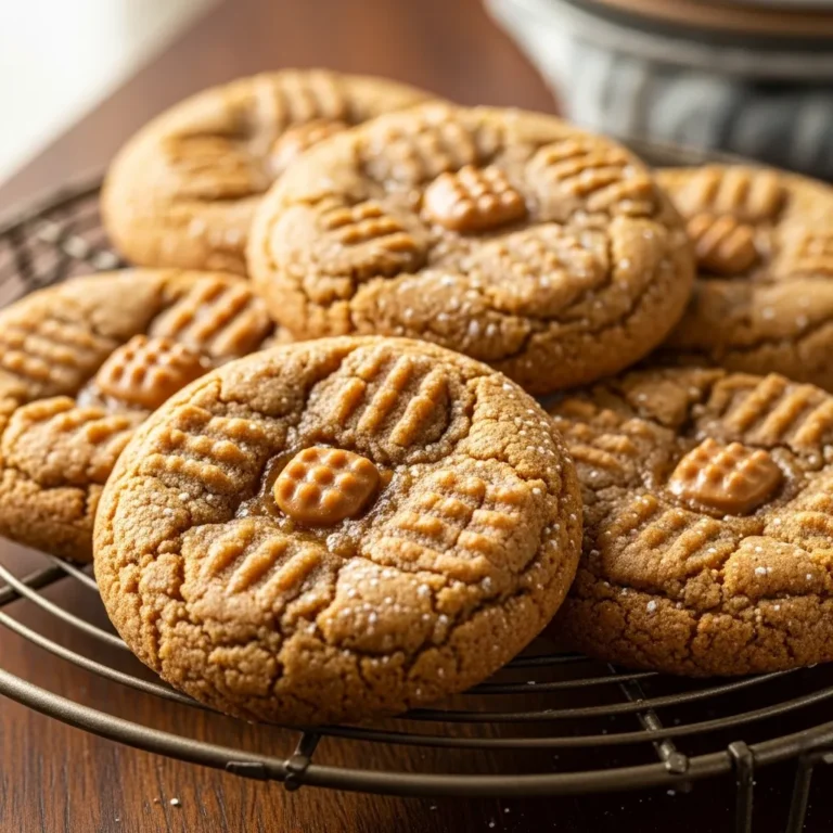 Microwave Peanut Butter Cookie with Soft, Chewy Center