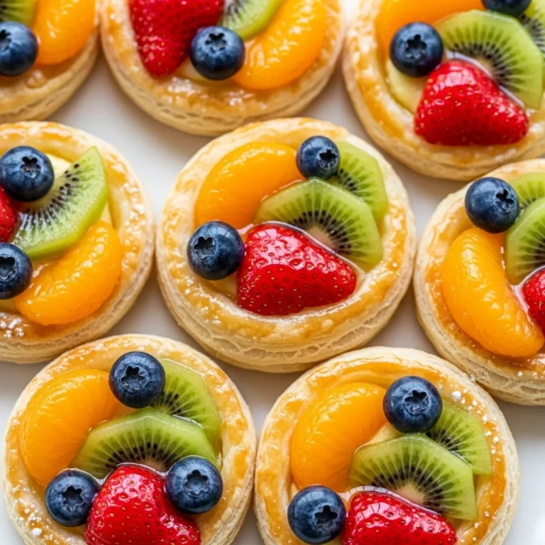 Mini Puff Pastry Fruit Pizzas
