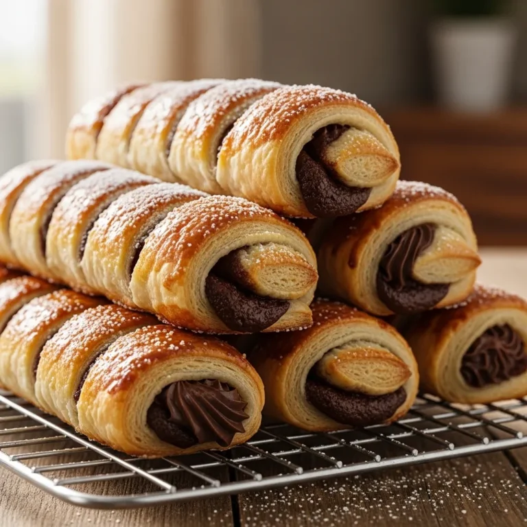 Easy Nutella Puff Pastry Rolls – Crispy Puff Pastry Dessert with Chocolate