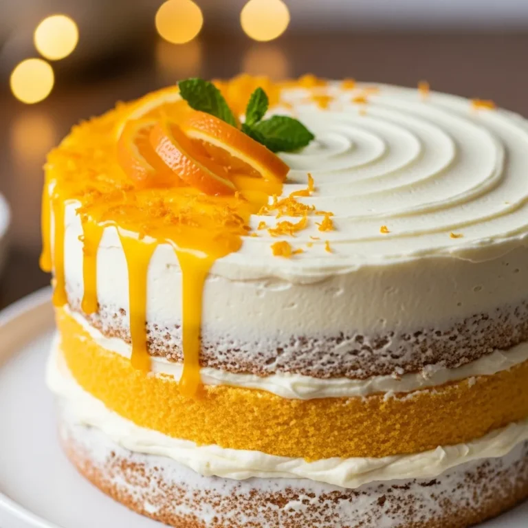 Soft & Fluffy Orange Vanilla Sponge Cake at Home