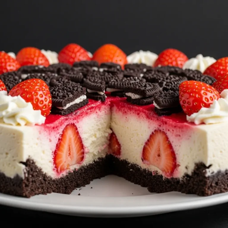 Oreo Strawberry Cheesecake
