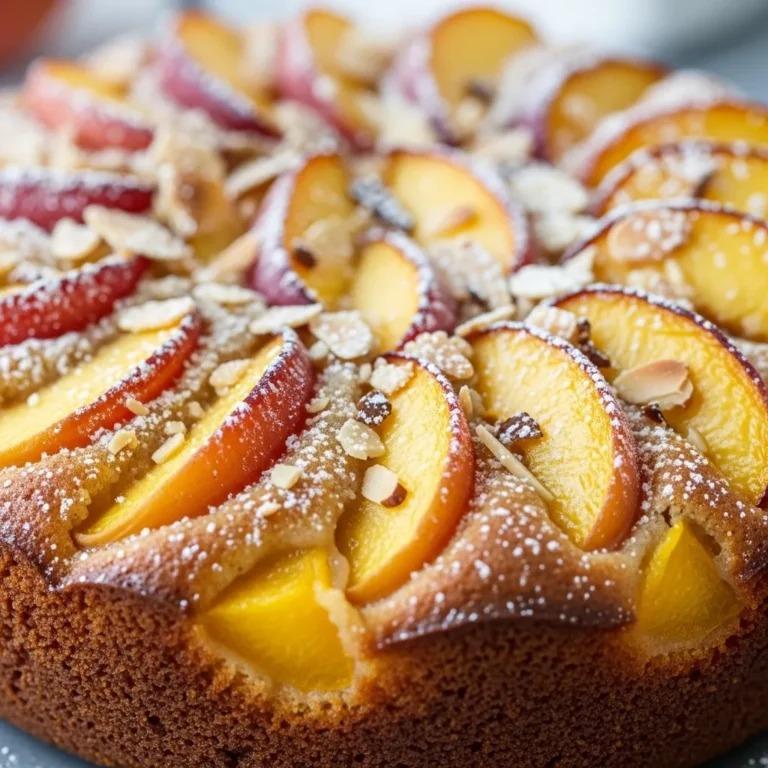 Peach Almond Cake