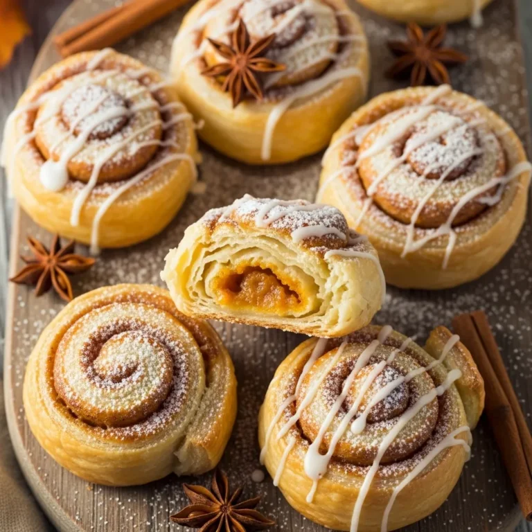 Pumpkin Cinnamon Twisted Puff Pastry Rolls Recipe | Easy Fall Dessert, Quick Homemade Treat