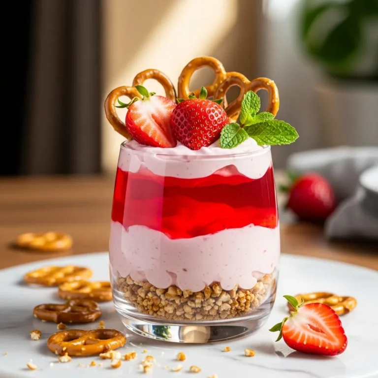 Strawberry Pretzel Parfait