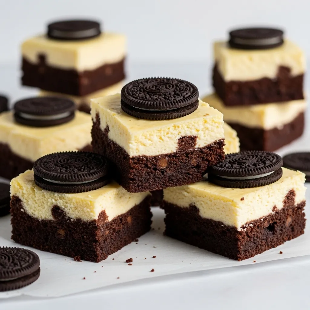 Oreo Cheesecake Brownies
