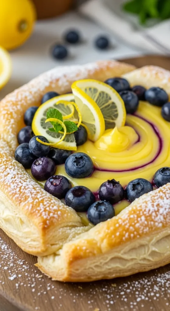 Lemon Blueberry Puff Pastry