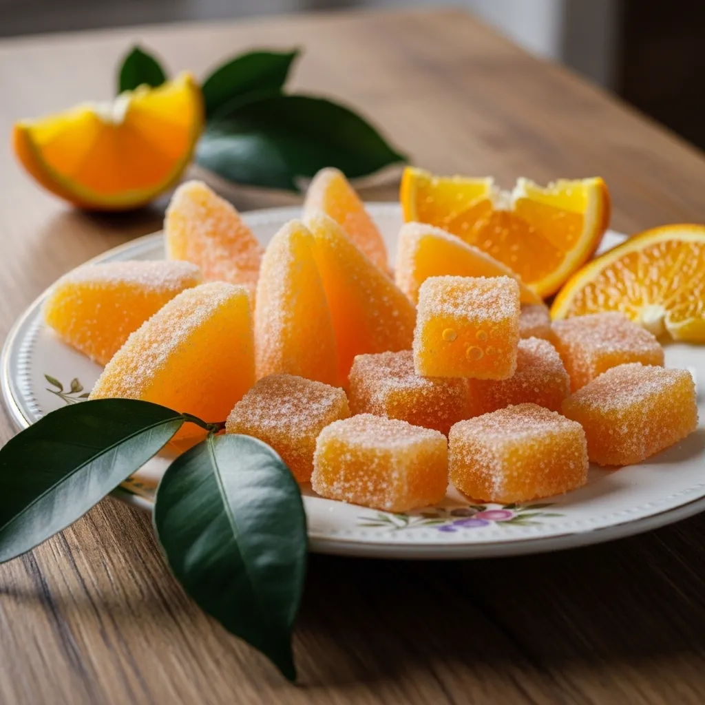 Classic Homemade Orange Candy Canes