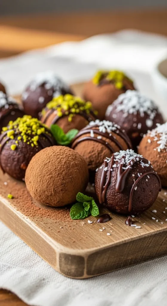 Healthy Chocolate Chickpea Truffles