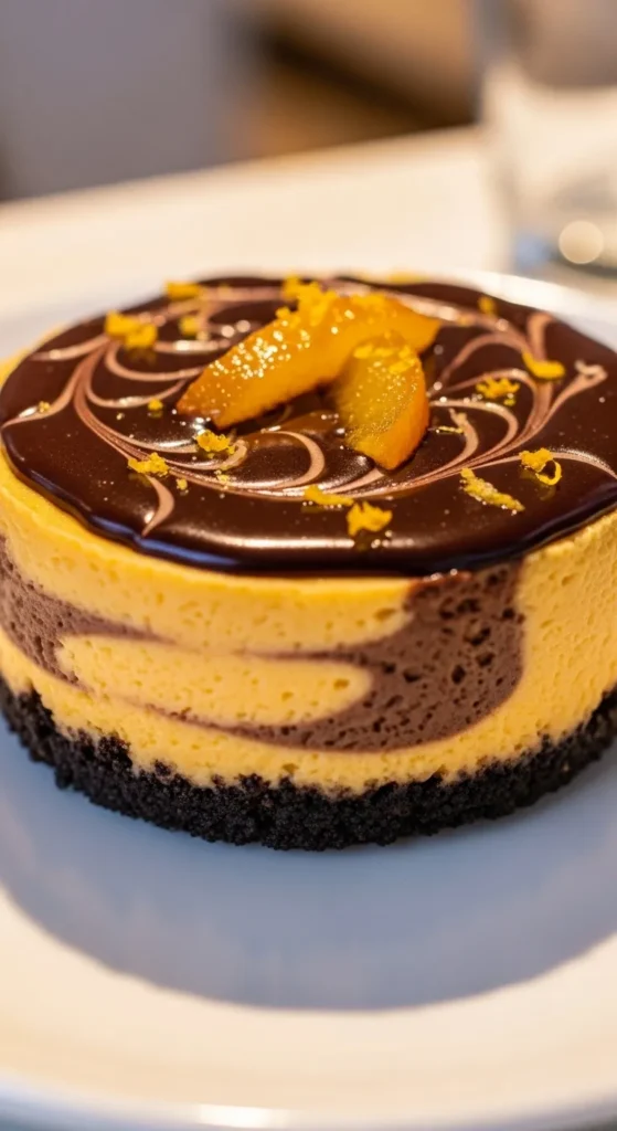 Orange Chocolate Mini Cheesecake