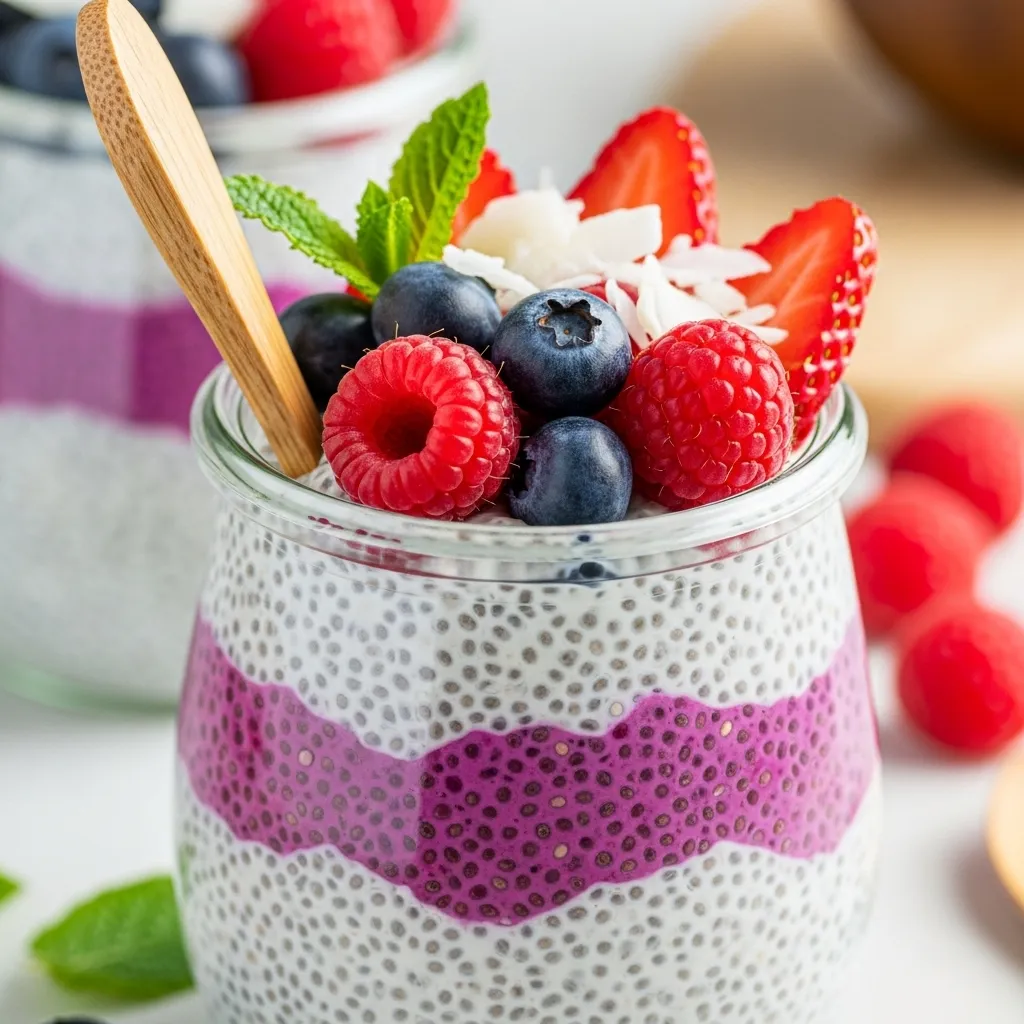 Berry Coconut Chia Pudding