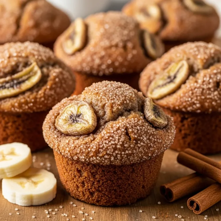 Cinnamon and Sugar Banana Bread Muffins
