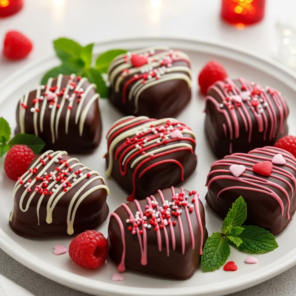 Heart Shaped Chocolate Covered Brownies Perfect For Valentines Day