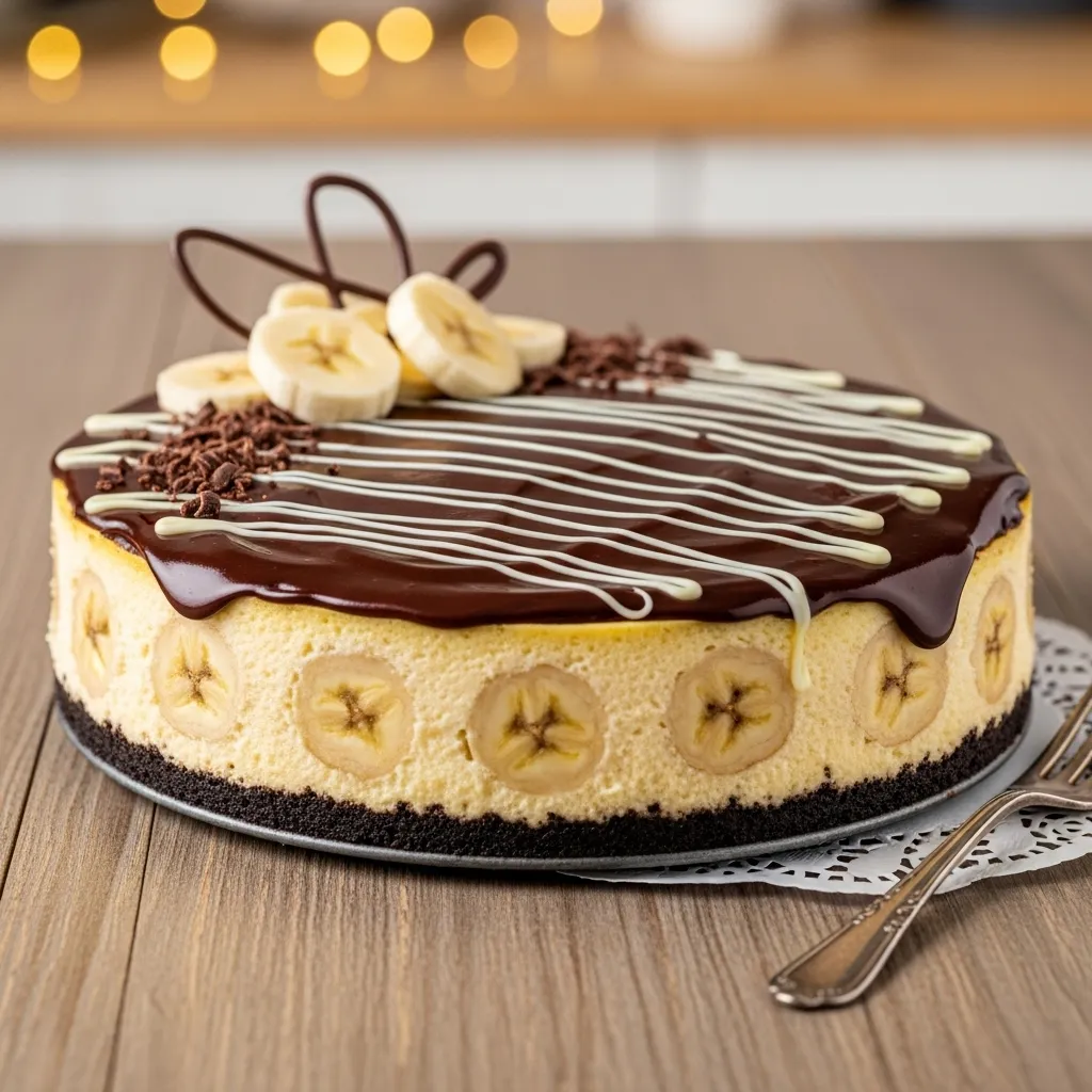 Banana Chocolate Cheesecake
