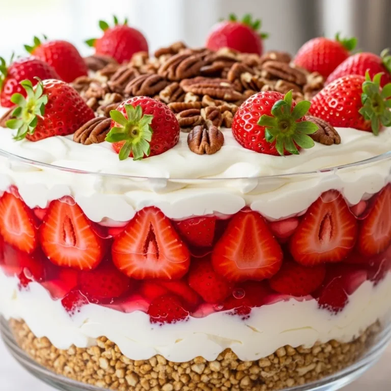 Strawberry Pecan Pretzel Salad