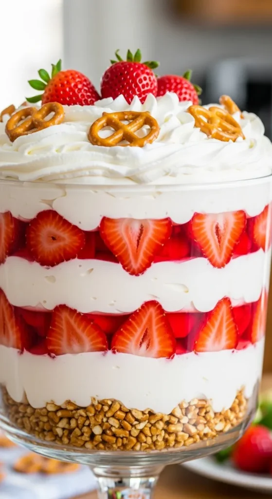 Strawberry Pretzel Cool Whip Dessert