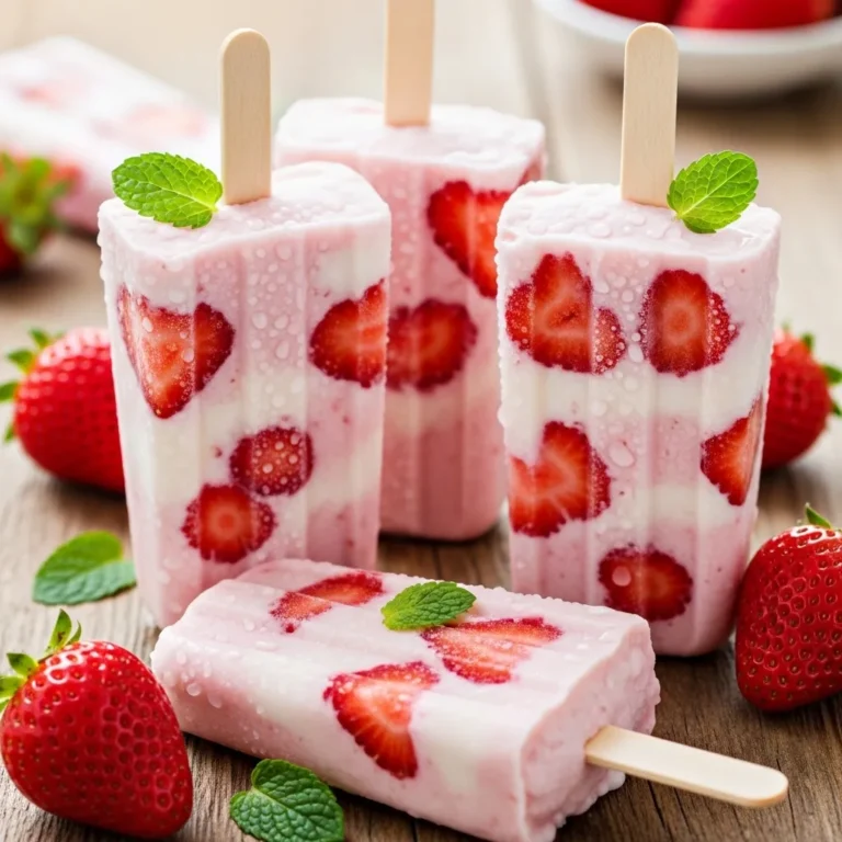 Strawberry Yogurt Popsicle