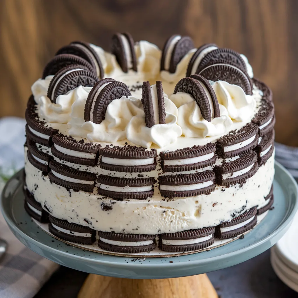 No-Bake Oreo Ice Cream Cake