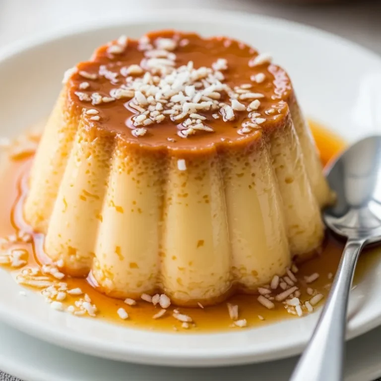 Coconut Flan Ever (Best + Easy+ Mexican Dessert)