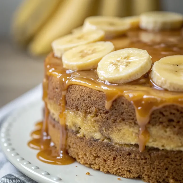 Banana Caramel Cake