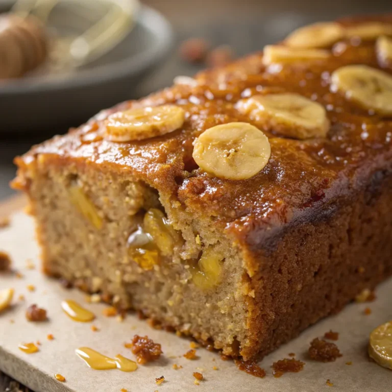 Moist Banana Honey Cake