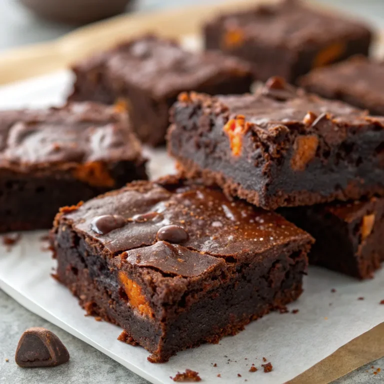 Sweet Potato Brownies with Fudgy Chocolate Flavor