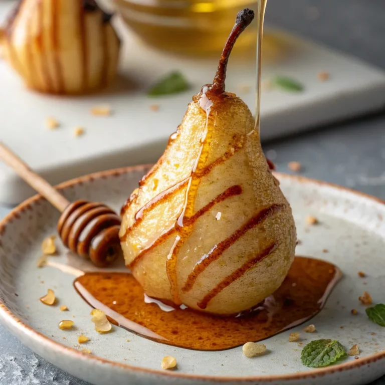 Classic Cinnamon Honey Baked Pears