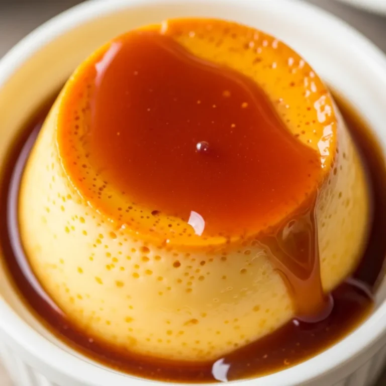 Microwave Caramel Custard