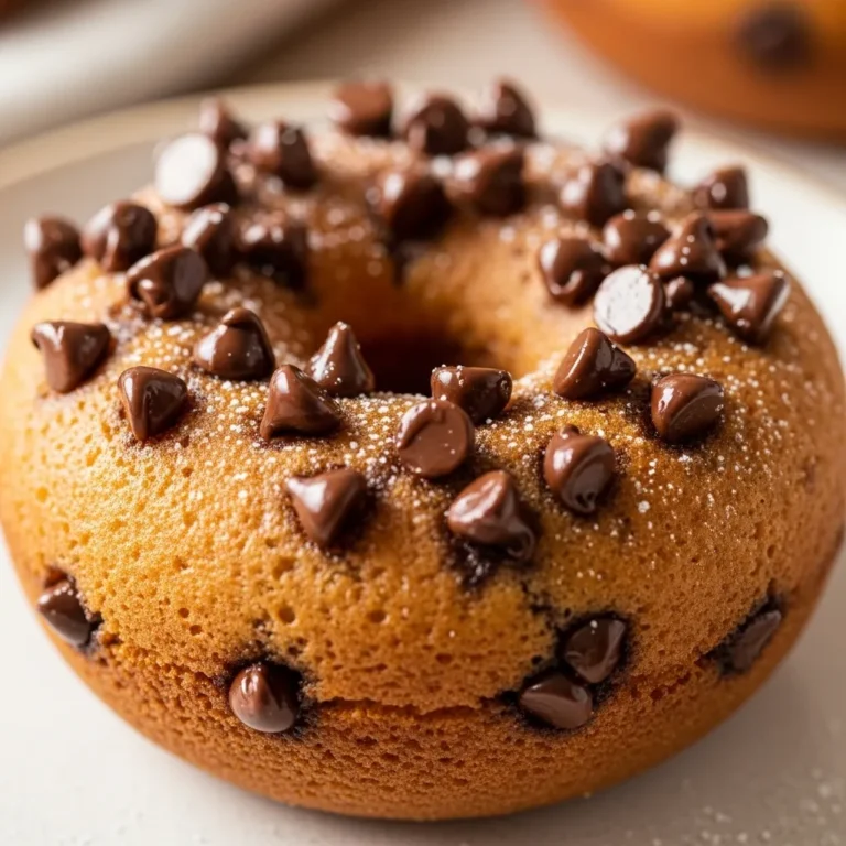 Microwave Chocolate Chip Donut