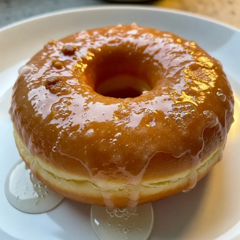 Microwave Glazed Donut