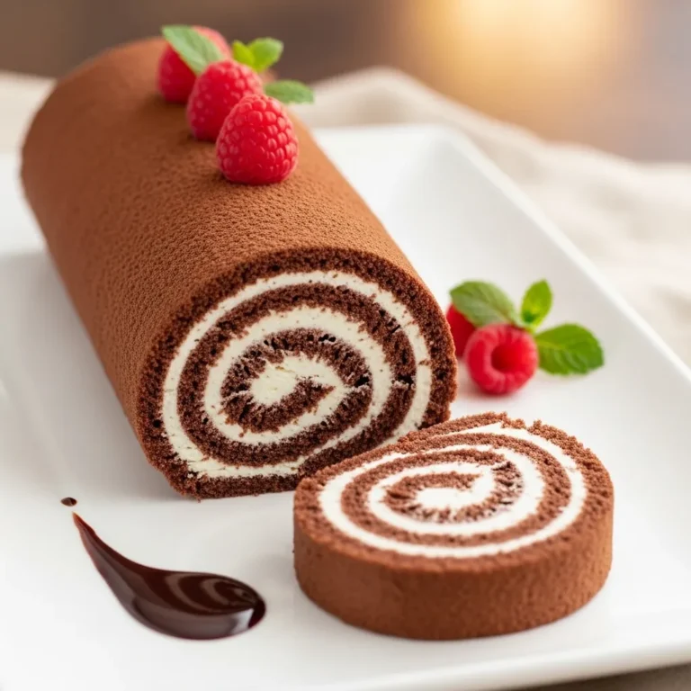 Chocolate Swiss Roll Cake Recipe