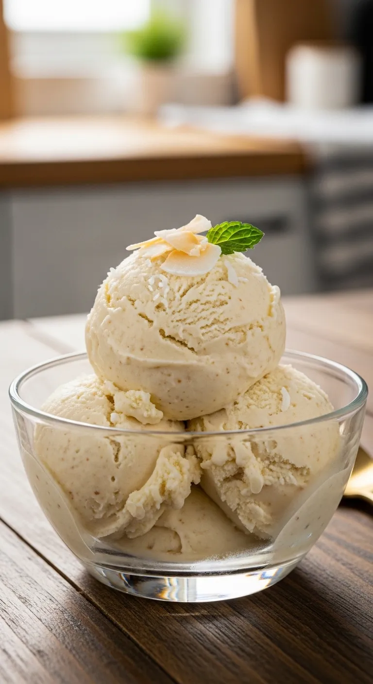 Vegan Vanilla Ice Cream (Coconut Milk Magic)