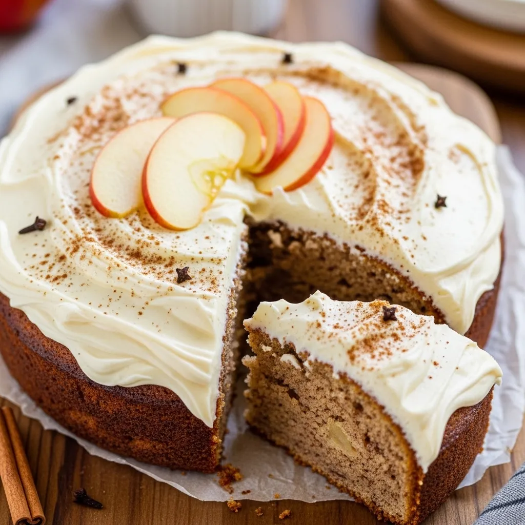 Apple Spice Cake With Cream Cheese Icing