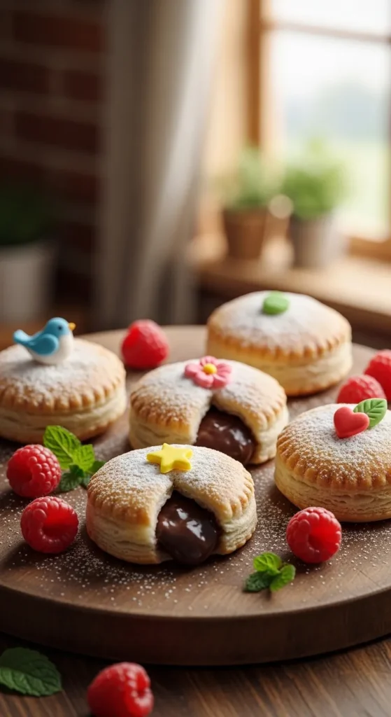 Chocolate Puff Pastry Pies