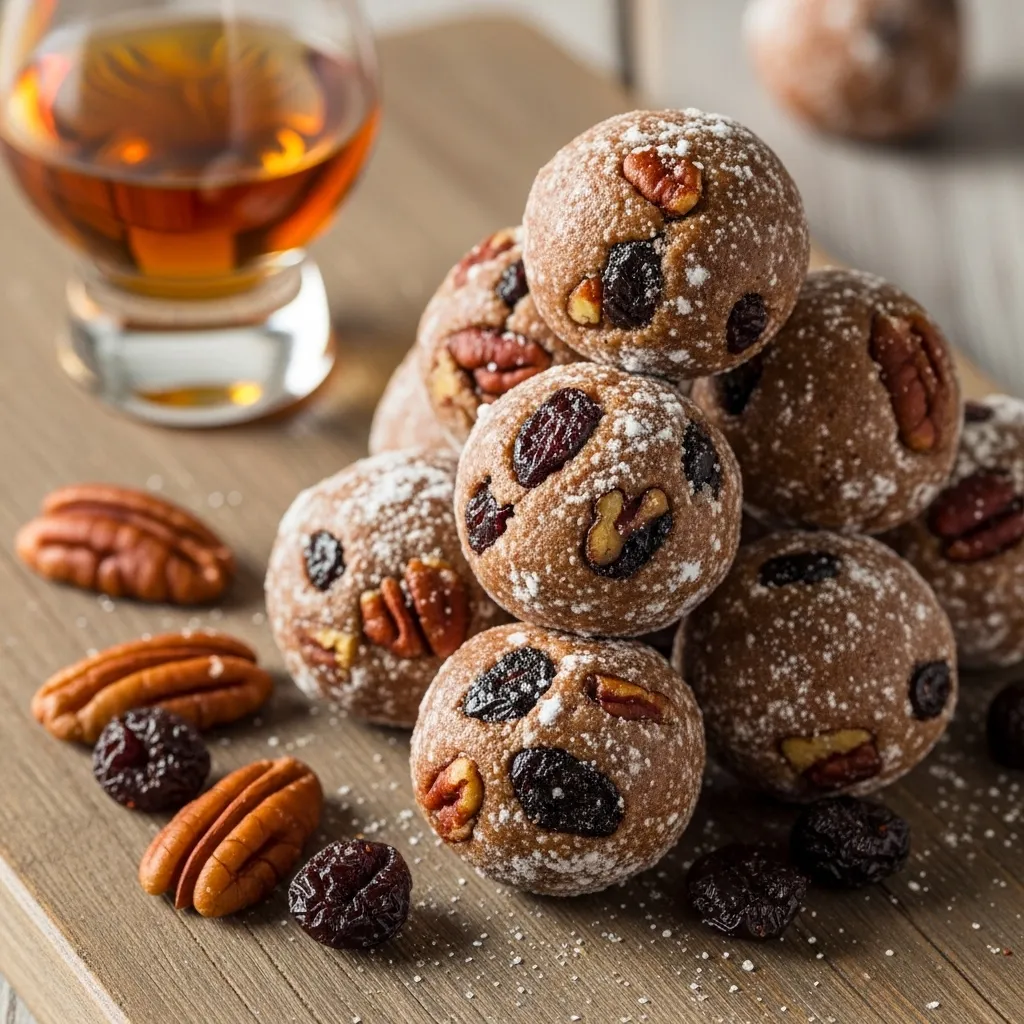 Cherry Pecan Bourbon Balls