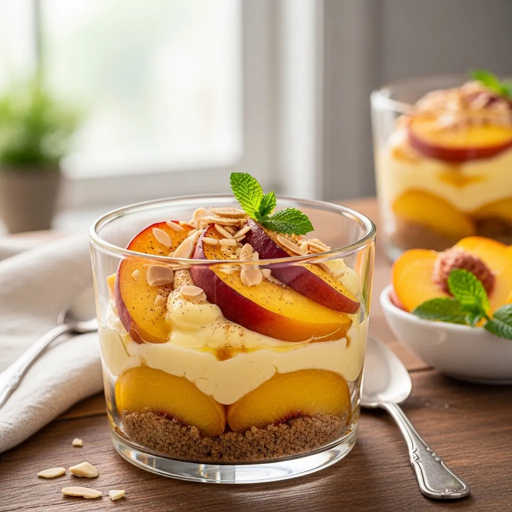 Peach Dessert Without Sugar