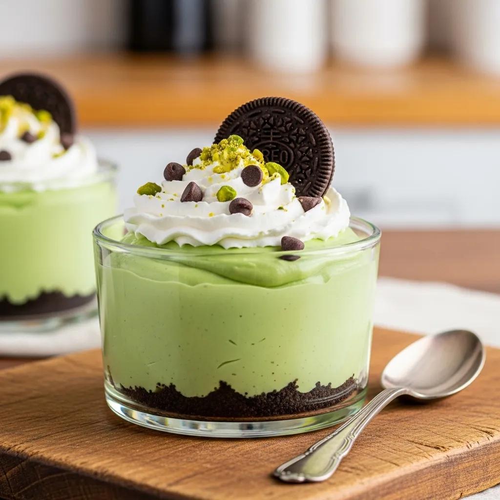 Pistachio Pudding Dessert Oreo Crust