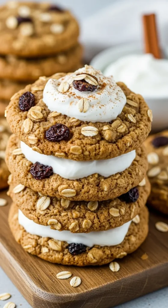 Oatmeal Cookies Made With Greek Yogurt