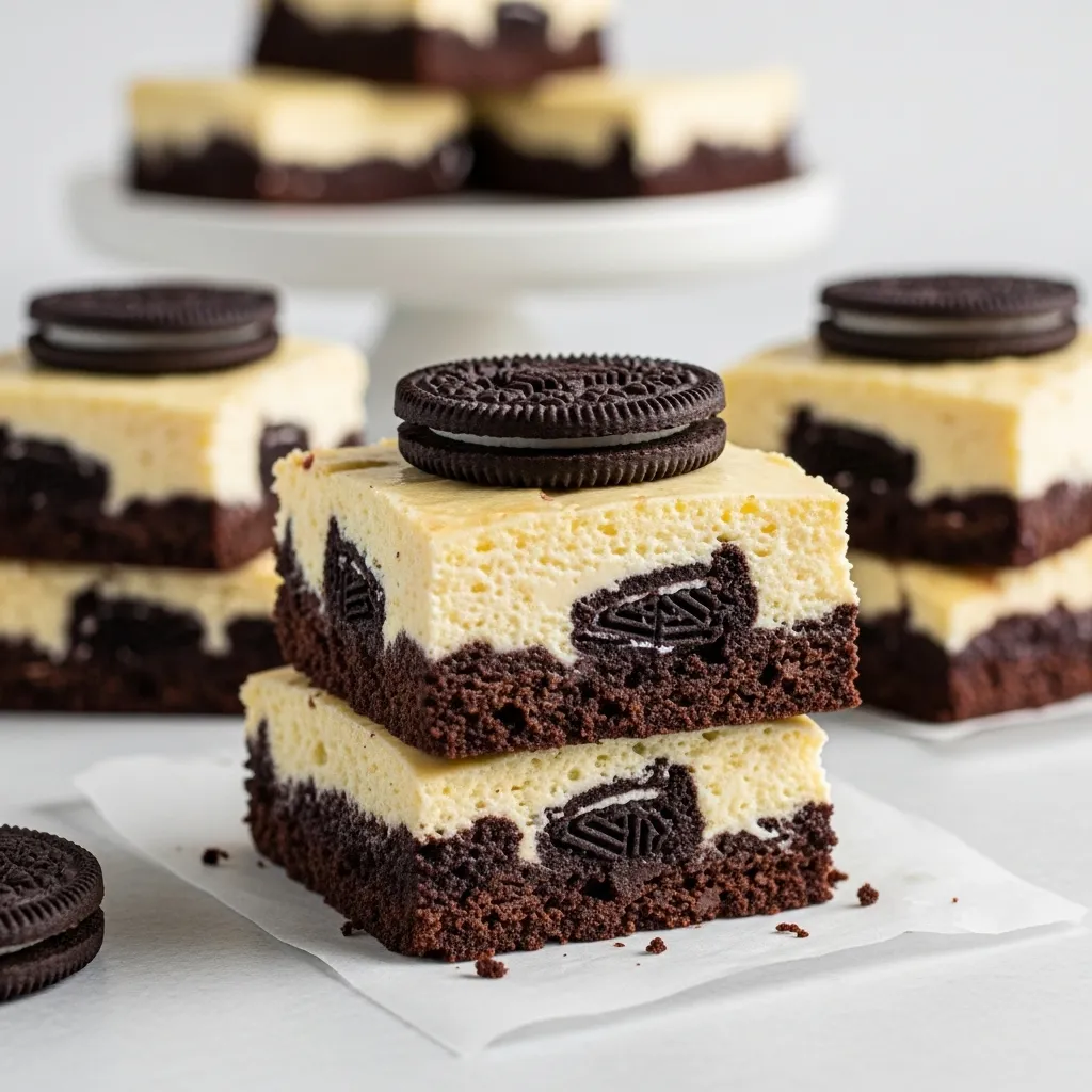 Gluten Free Oreo Cheesecake Brownies