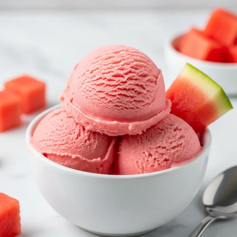 Homemade Watermelon Ice Cream Recipe