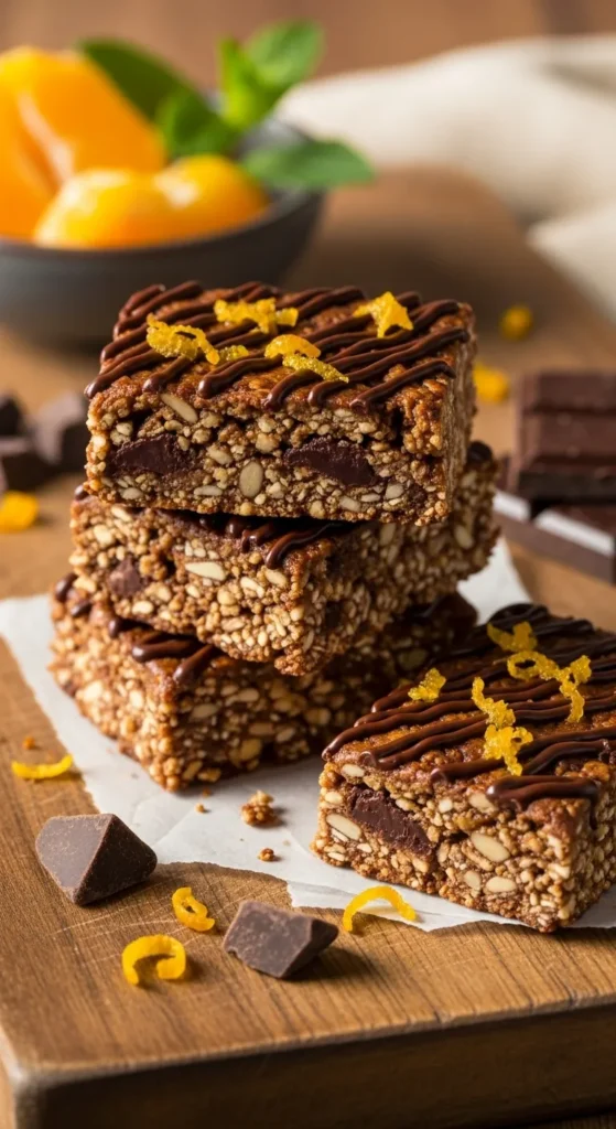 Chocolate Orange Granola Bars