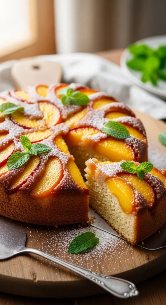 Peach Upside Down Cake Recipe