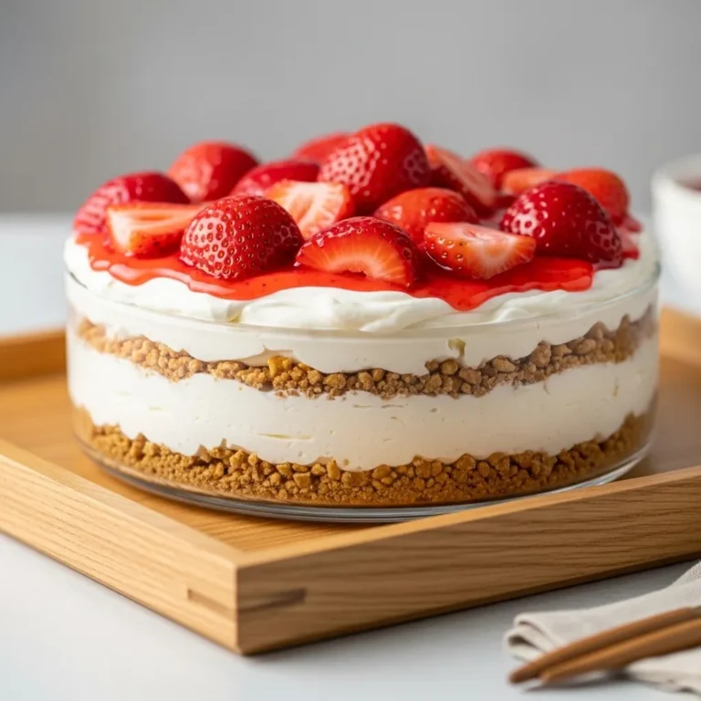 Strawberry Pretzel Whipped Dessert