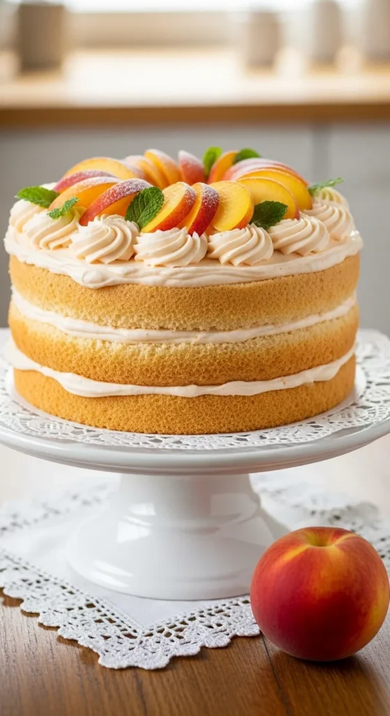 Light Peach Cake